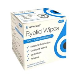 LUMECARE Eyelid Wipes 20 SACHETS x 1