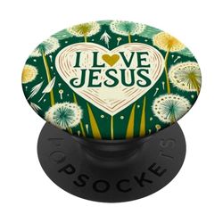 Amo a Jesucristo es Señor Diente de León PopSockets PopGrip Intercambiable