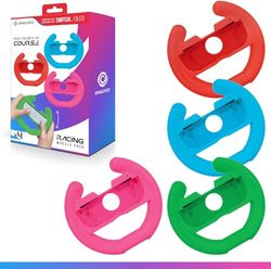 PACK DE 4 VOLANTS BLEU ROUGE VERT ROSE