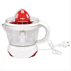 LeoFla Spremiagrumi Elettrico da Tavolo A Pressione con Filtro 25W Serbatoio 0,7 L, Variabile, Media