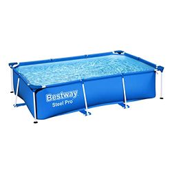 Bestway Steel Pro Frame Pool zonder pomp 259 x 170 x 61 cm, blauw, vierkant