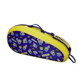 Wilson Borsa per Racchette da Tennis, Minions 3.0 Junior, Fino a 3 Racchette, Per Bambini e Ragazzi