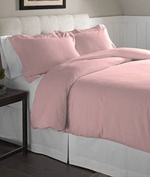 pointehaven Flanelle surdimensionné Housse de Couette, Quartz Rose, Full/Queen