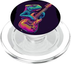 Vibraciones coloridas de un reptil musical para camaleones PopSockets PopGrip para MagSafe