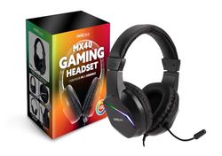 Maxx Tech MX40 LED Multiplatform Gaming Headset - Compatible with PS5, PS4, Xbox Series X/S, Xbox One, Nintendo Switch, PC, Mobile (3.5mm Connection