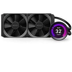 NZXT Kraken Z53 240 mm - RL-KRZ53-01 - AIO RGB CPU Liquid Cooler - Customizable LCD Display - Improved Pump - Powered by CAM V4 - RGB Connector - Aer P 120 mm Radiator Fans (2 Included) Ordinateur