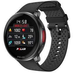 Polar Vantage V3, reloj deportivo con GPS, monitor de frecuencia cardíaca avanzado, duración de la batería ampliada, smartwatch para hombre y mujer, mapas offline, running, triatlón, S-L, Negro