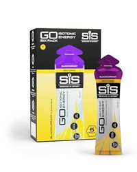 Science in Sport Go Geles Isotónicos, sabor grosso preto, 60 ml, pacote de 6 unidades