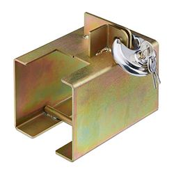Relaxdays Sistema antirrobo para remolques, Candado de Seguridad para enganches, Metal