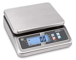 Kern FOB 1K-4LM FOB 1K-4LM - Báscula de mesa (máx. 15000 g, legibilidad, 0,50 g, funciona con pilas)
