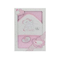 Interbaby 01223-02 Cape de Bain Con Capuche OSO Pony Rose