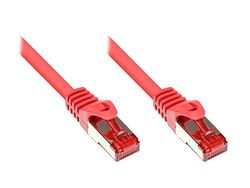 Kabelmeister Cable Champion So 31355 Cat6 Ethernet Gigabit Lan Patch Cable 30 m, Snagless, RNS S/FTP PIMF Double Shielded 250 Red