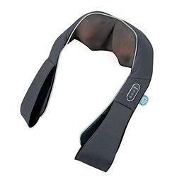 HoMedics Massaggiatore Shiatsu in Gel per Collo, Cervicale e Spalle, Massaggiatore Elettrico Portatile con Funzione di Riscaldamento per Massaggio Cervicale, Batteria Ricaricabile, Comandi Integrati
