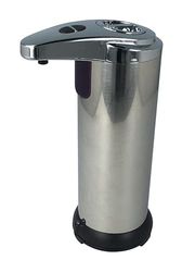 MKC | Distributeur de savon automatique, distributeur de gel désinfectant mains, distributeur de savon automatique pour salle de bain et cuisine, capteur infrarouge, dosage réglable 4 niveaux, acier