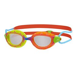 Zoggs PREDATOR JUNIOR GOGGLE GRÖN & ORANGE/RÖD & Blå/Klar