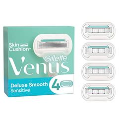 Gillette Venus Deluxe Smooth Sensitive Navulmesjes Voor Vrouwen, X4, 5 Mesjes Voor Een Gladde Scheerbeurt Met Langdurig Resultaat