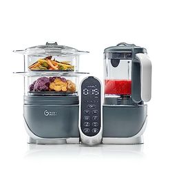 Babymoov Nutribaby(+), Robot multifunções 6 em 1, Vaporeira, Liquidificadora, grande capacidade para o bebé, ideal para cozinha em lote, cinzento