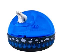 Trousselier – Oso en el hielo – Luz nocturna – Ideal para regalo infantil – Proyector musical de aurora boreal – Figura giratoria – Pilas incluidas 7040