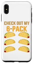 Coque pour iPhone XS Max Amusant découvrez mon pack de 6 avec tacos pour Cinco de Mayo