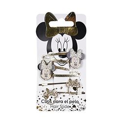 ACCESORIOS Pelo Clips 4 PIEZAS Minnie Gold