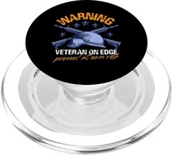advertencia veterano en el borde Diseño para un veterano disfuncional PopSockets PopGrip para MagSafe