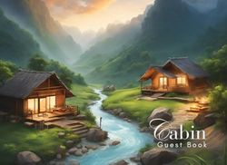 Cabin Guest Book: Guest Book for Vacation Home, Airbnb, Visitor Rental, Visitor’s Log Book for Recording Name & Memories