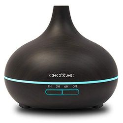 Cecotec Ultrasone luchtbevochtiger en aroma-diffuser met timer, 300 yin, 10 W, 300 ml, timer tot 6 uur, 7 led-kleuren, aromatherapie-functie, zeer stil