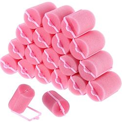 18 Pezzi Spugna Capelli Bigodini 40 mm Schiuma Morbida Capelli Styling Bigodini di Grandi Dimensioni Parrucchiere Bigodini per Donne e Bambini (40 mm)