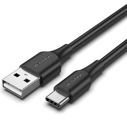 Cable usb-c a usb-a - cable de 0.25 m, negro, alta velocidad, compatible con dispositivos usb-c, conexiones seguras y eficientes.