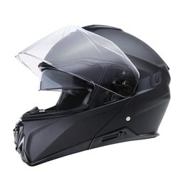 O'NEAL | Enduro Touring Adventure Street Motorfiets Helm | Goede pasvorm, Pinlock en Bluetooth, geïntegreerde zonneklep | M-SRS Solid V.22 Helm | Volwassen | Zwart | Maat S