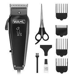 Wahl Hondentondeuse, Multi Cut Dog Cat Grooming Kit, Volledige vacht voor huisdieren, Geluidsarm snoer, Huisdieren thuis, Roestbestendig, Koolstofstalen messen zijn precisiegeslepen, licht 100 gr