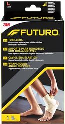FUTURO Wrap Around Ankle Support, Large (22.9-25.4 cm) – Adjustable Strap personalizes Your Level of Compression, Fits Left or Right Ankle, Arch Support, Breathable, Slim Fit for Shoes