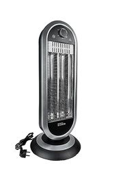 Güde Infrarood warmtestraler GIH 900 (900 W verwarmingsvermogen, 2 warmtestanden (450/900 W) met of zonder oscillatie, 20 m³ max. ruimteverwarmingsvermogen, koolstofverwarmingselementen, grote voet &