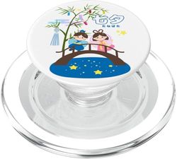 Tanabata, Vía Láctea, Kimono, Fiesta japonesa,Lindo, Estrell PopSockets PopGrip para MagSafe