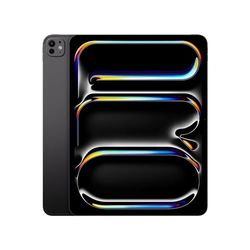 Apple iPad Pro 13" (M4): Ultra Retina XDR-display, 2TB, Landscape 12‑MP camera aan de voorkant/12‑MP camera aan de achterkant, wifi 6E + 5G mobiel internet met e‑sim, Glas met nanotextuur – Spacezwart