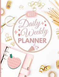 Daily Weekly Planner For Women: To do, Mood, Meal Plan, Main Goal, Events & Meetings, Habits, Notes, Today I'm grateful for / Daily Planner / Weekly ... Journal Gifts for Mom, Teen, Girls, Adults