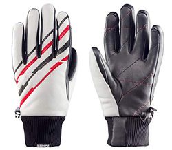 Zanier Gants unisexes pour adulte - 30088-1066-9,5 - Blanc, rouge, 9,5