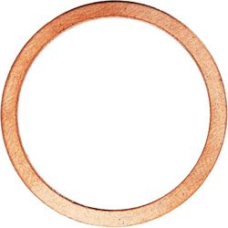 Restagraf - Joint de Bouchon de Vidange - 22,2 x 26,9 x 1,5 mm - Réf. 227397 - Cuivre - Compatible Véhicules Alfa Romeo Bmw Citroën Fiat Iveco Lancia Peugeot Porsche Renault Opel - Blister de 4