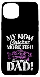 Il mio mamma cattura più pesce di tuo dadexcl pesca mamma Custodia per iPhone 15 Plus