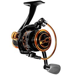 QINGLER snurrande fiskerulle, sommar och is spinnrullar, 12 + 1 BB lätt vikt, ultramjuk kraftfull, storlek 3 000 är perfekt för ultralätt/isfiske