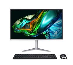 Acer Aspire C24-1300, All-in-One PC 23.8" Full HD IPS (AMD Ryzen 5 R57520U, RAM 16 Go, SSD 512 Go, AMD Radeon Graphics, Windows 11 Famille),PC Tout-en-Un + Clavier et Souris, Couleur Argent