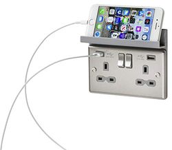 Knightsbridge 2GPHGY Support de téléphone pliable 2 G Gris