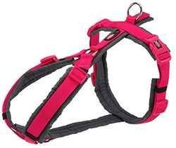 TRIXIE Imbracatura da trekking NEW Premium, M: 53-64 cm/20 mm, fucsia/grafite, cane