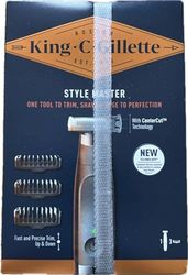 King C. Gillette Style Master - Rasoio per barba da uomo, con tecnologia CenterCut e taglio perfetto, con 4 pettini