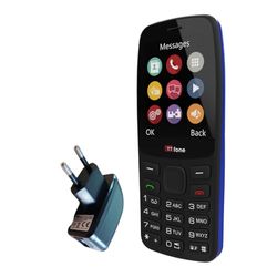TTfone TT175 Teléfono Celular básico Desbloqueado con Doble SIM y Pantalla de 2,4 Pulgadas - Cámara, Linterna, Funciones Sencillas, Multimedia, Juegos y Bluetooth (con Cargador) (con Cargador)