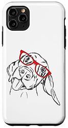 Funny Hipster Goofy Nerdy Red Glasses Rhodie Lover Coque pour iPhone 11 Pro Max
