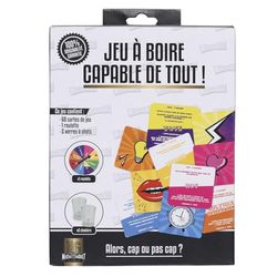 MISTER GADGET, MG3426, Juego para Beber Tapa o sin Tapa, Entretenimiento, diversión, Multicolor, Papel y Vidrio, Ideal para Fiestas, Formato práctico de 10 x 10 cm, desafíos Divertidos