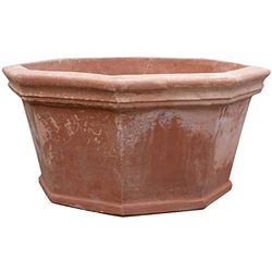 Biscottini Vasi terracotta grandi per piante 75x38x75 cm Made in Italy | Vaso grande da esterno artigianale