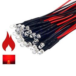 Diodi led 3 mm effetto fuoco red 3V Confezione 10 pezzi