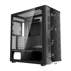 VEVOR Caja para Juegos de PC con Panel de Alta Velocidad de Aire, Filtro magnético de Polvo, 3 Ventiladores PWM de 140 mm, gestión de Cables, para GPU de hasta 410 mm de Largo, Compatible con E-ATX
